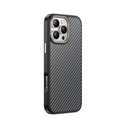 Apple iPhone 16 Pro Max Uyumlu Kılıf M-safe Şarj Özellikli Karbon Fiber Görünümlü Zore Antina Kapak - 10