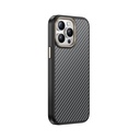 Apple iPhone 15 Pro Uyumlu Kılıf M-safe Şarj Özellikli Karbon Fiber Görünümlü Zore Antina Kapak - 12