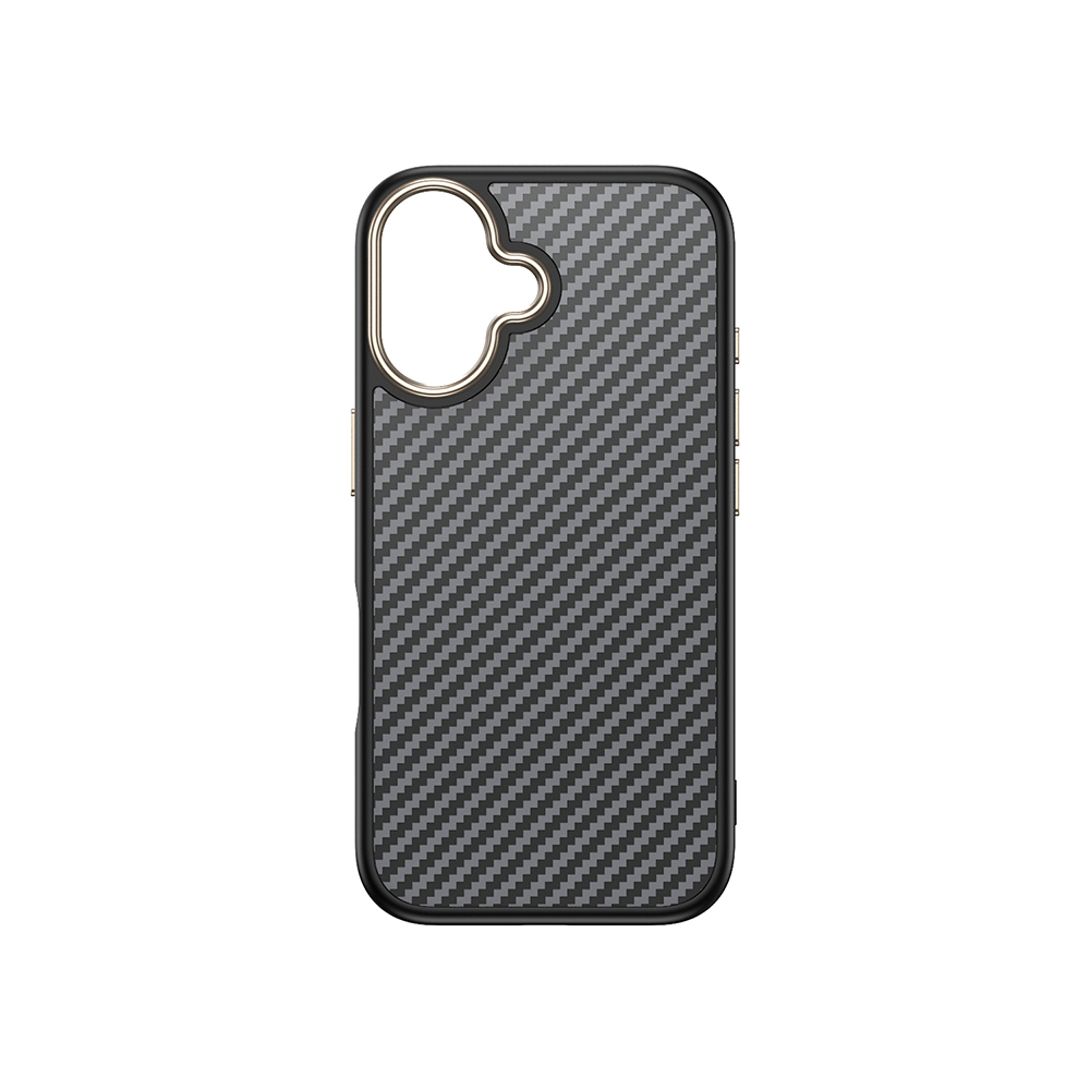 Apple iPhone 16 Uyumlu Kılıf M-safe Şarj Özellikli Karbon Fiber Görünümlü Zore Antina Kapak - 2