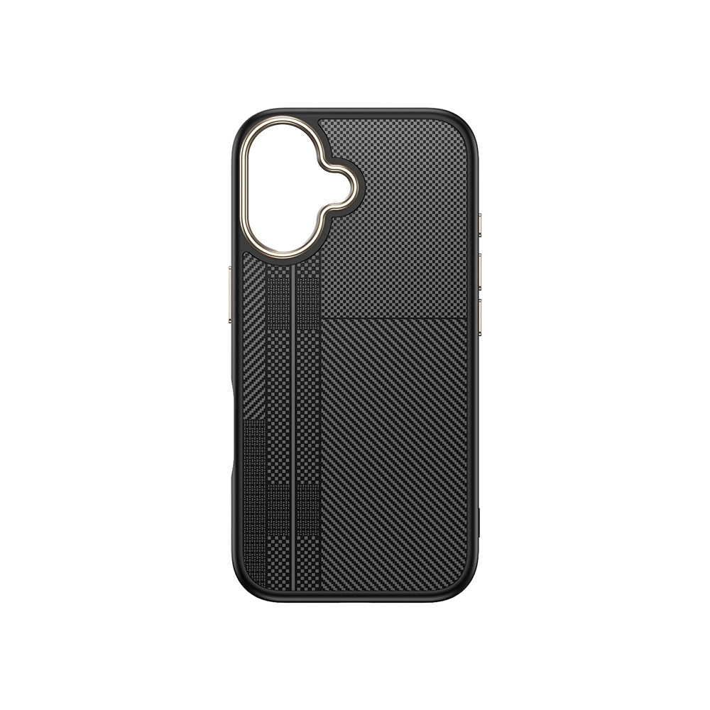 Apple iPhone 16 Uyumlu Kılıf M-safe Şarj Özellikli Karbon Fiber Görünümlü Zore Antina Kapak - 8