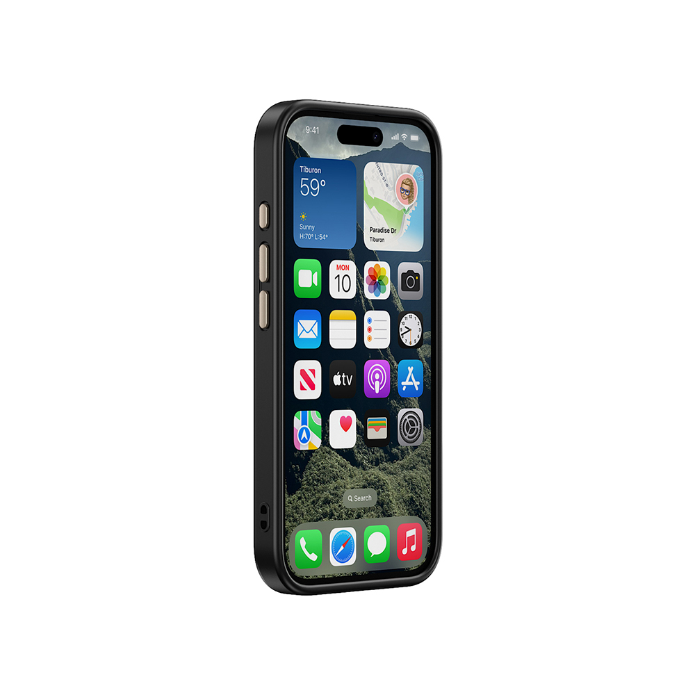 Apple iPhone 16 Uyumlu Kılıf M-safe Şarj Özellikli Karbon Fiber Görünümlü Zore Antina Kapak - 16