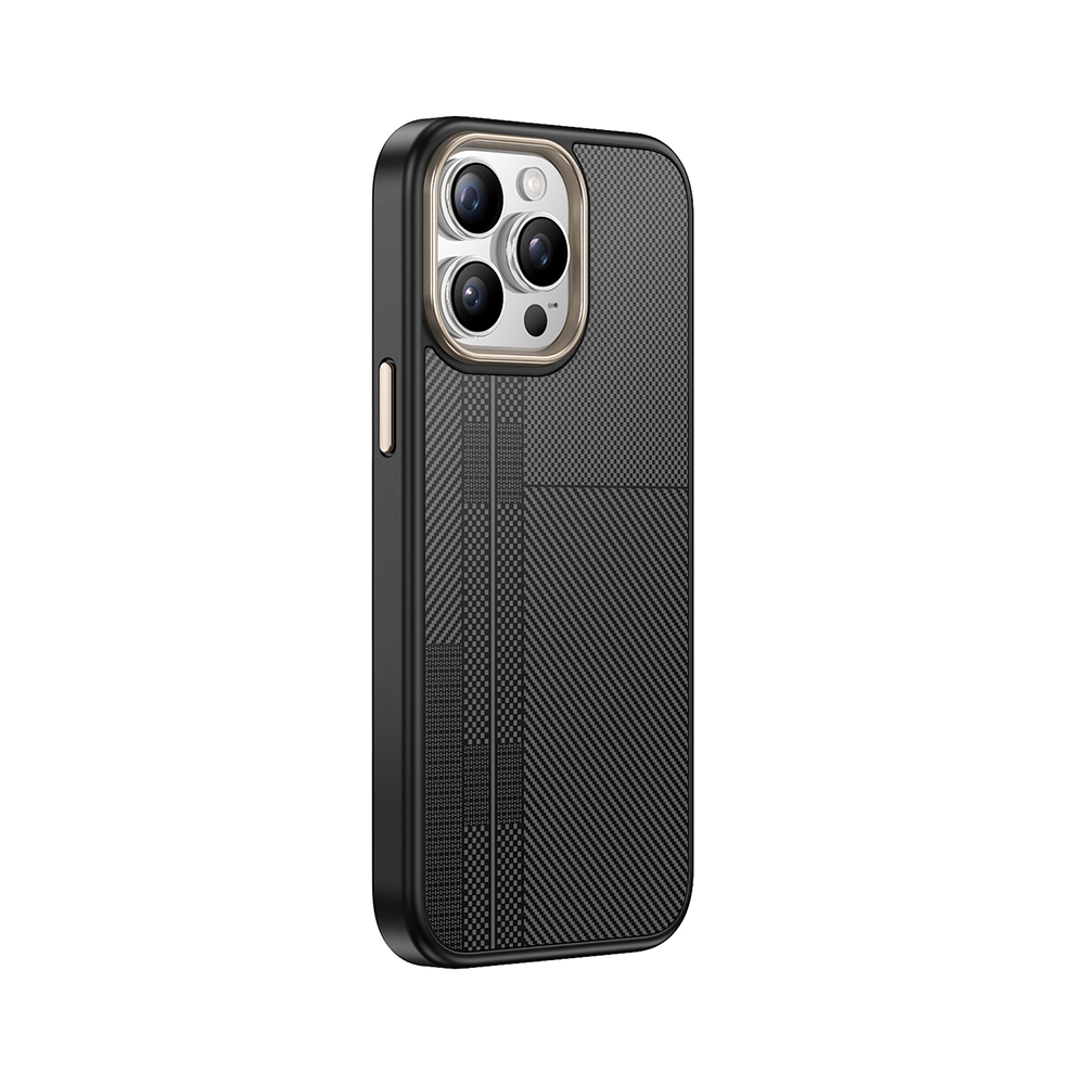 Apple iPhone 14 Pro Uyumlu Kılıf M-safe Şarj Özellikli Karbon Fiber Görünümlü Zore Antina Kapak - 8