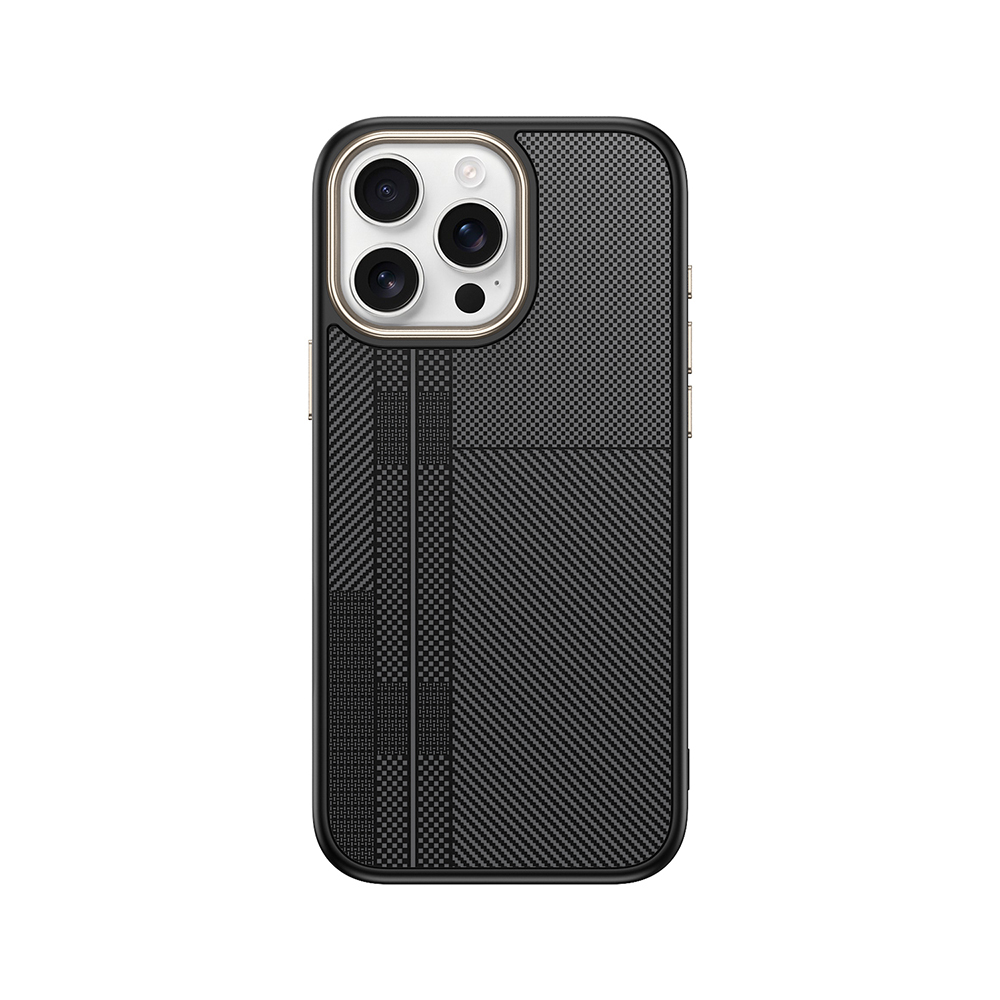 Apple iPhone 15 Pro Max Uyumlu Kılıf M-safe Şarj Özellikli Karbon Fiber Görünümlü Zore Antina Kapak - 1