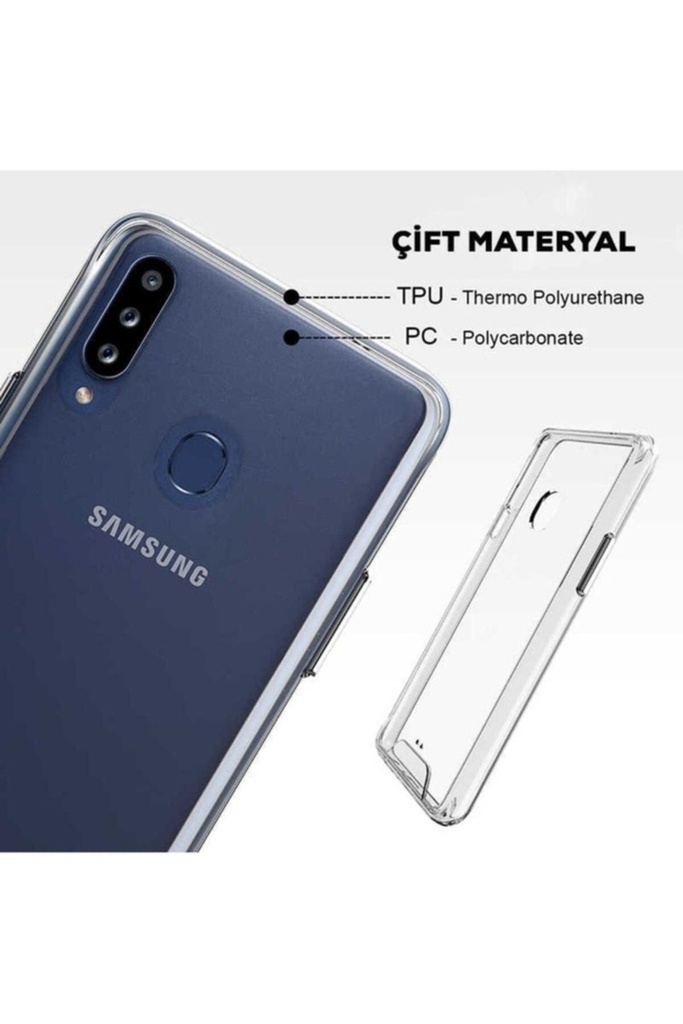 Samsung Galaxy A20S Uyumlu Kılıf Zore Gard Silikon