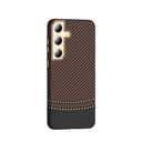 Samsung Galaxy S24 Uyumlu Kılıf M-safe Şarj Özellikli Karbon Fiber Görünümlü Zore Gros Kapak - 9