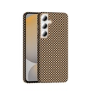 Samsung Galaxy S24 FE Uyumlu Kılıf M-safe Şarj Özellikli Karbon Fiber Görünümlü Zore Gros Kapak - 1