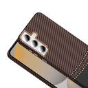 Samsung Galaxy S24 FE Uyumlu Kılıf M-safe Şarj Özellikli Karbon Fiber Görünümlü Zore Gros Kapak - 4