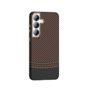 Samsung Galaxy S25 Uyumlu Kılıf M-safe Şarj Özellikli Karbon Fiber Görünümlü Zore Gros Kapak - 5