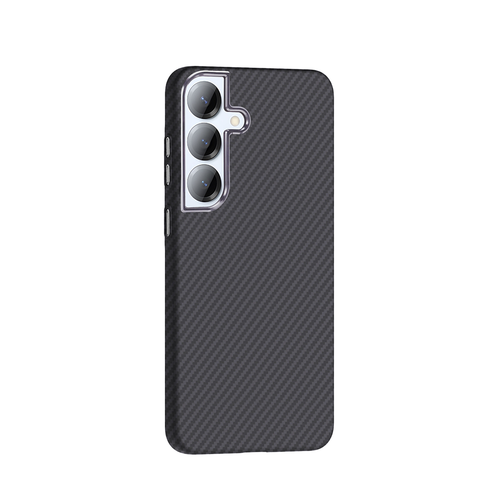 Samsung Galaxy S25 Uyumlu Kılıf M-safe Şarj Özellikli Karbon Fiber Görünümlü Zore Gros Kapak - 8