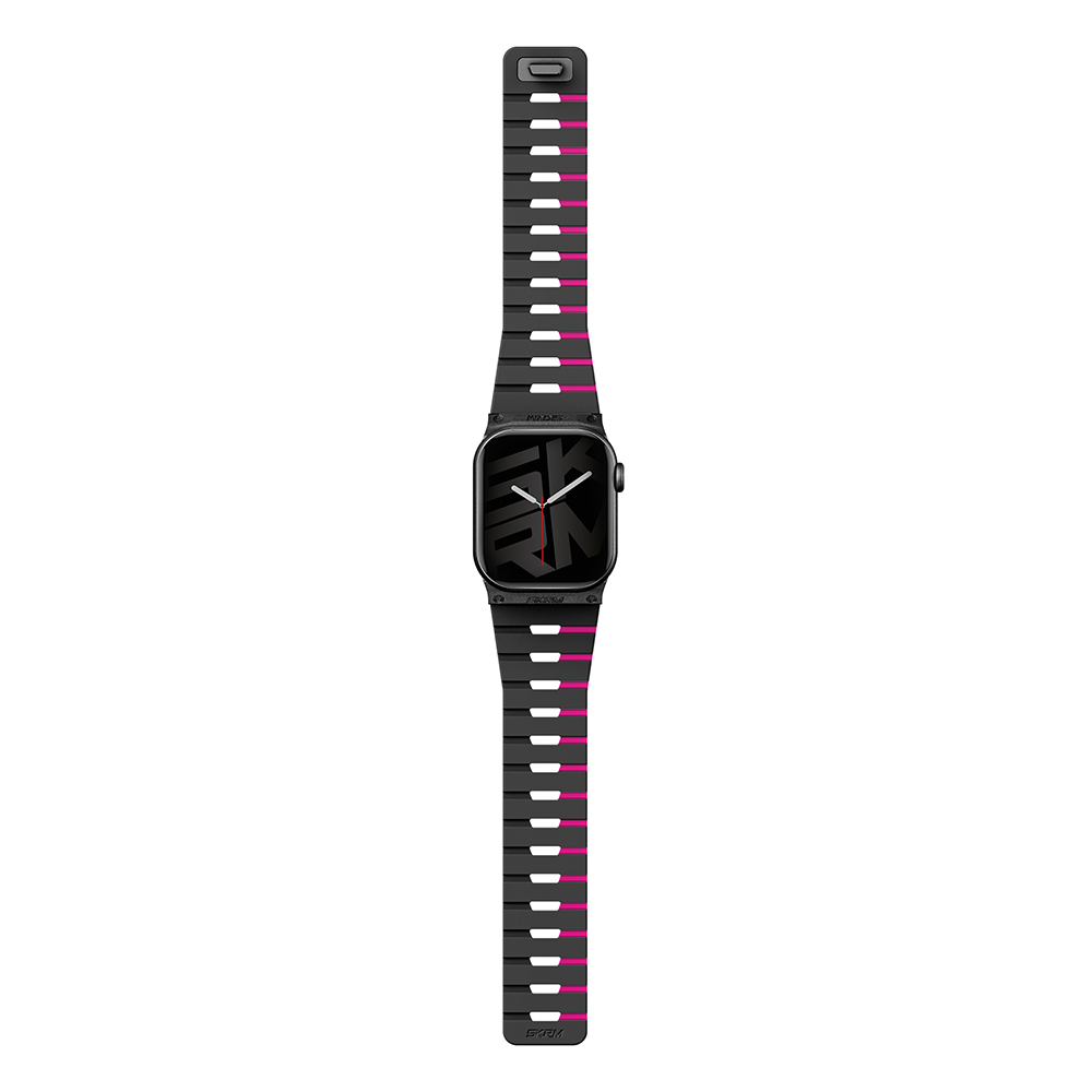 Apple Watch 38mm Uyumlu Skinarma Gemini Serisi TPU Magnetik Silikon Kordon - 3