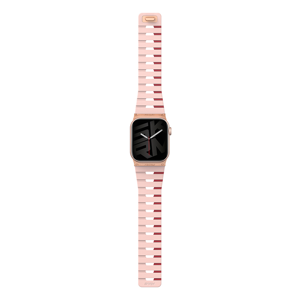 Apple Watch 38mm Uyumlu Skinarma Gemini Serisi TPU Magnetik Silikon Kordon - 5