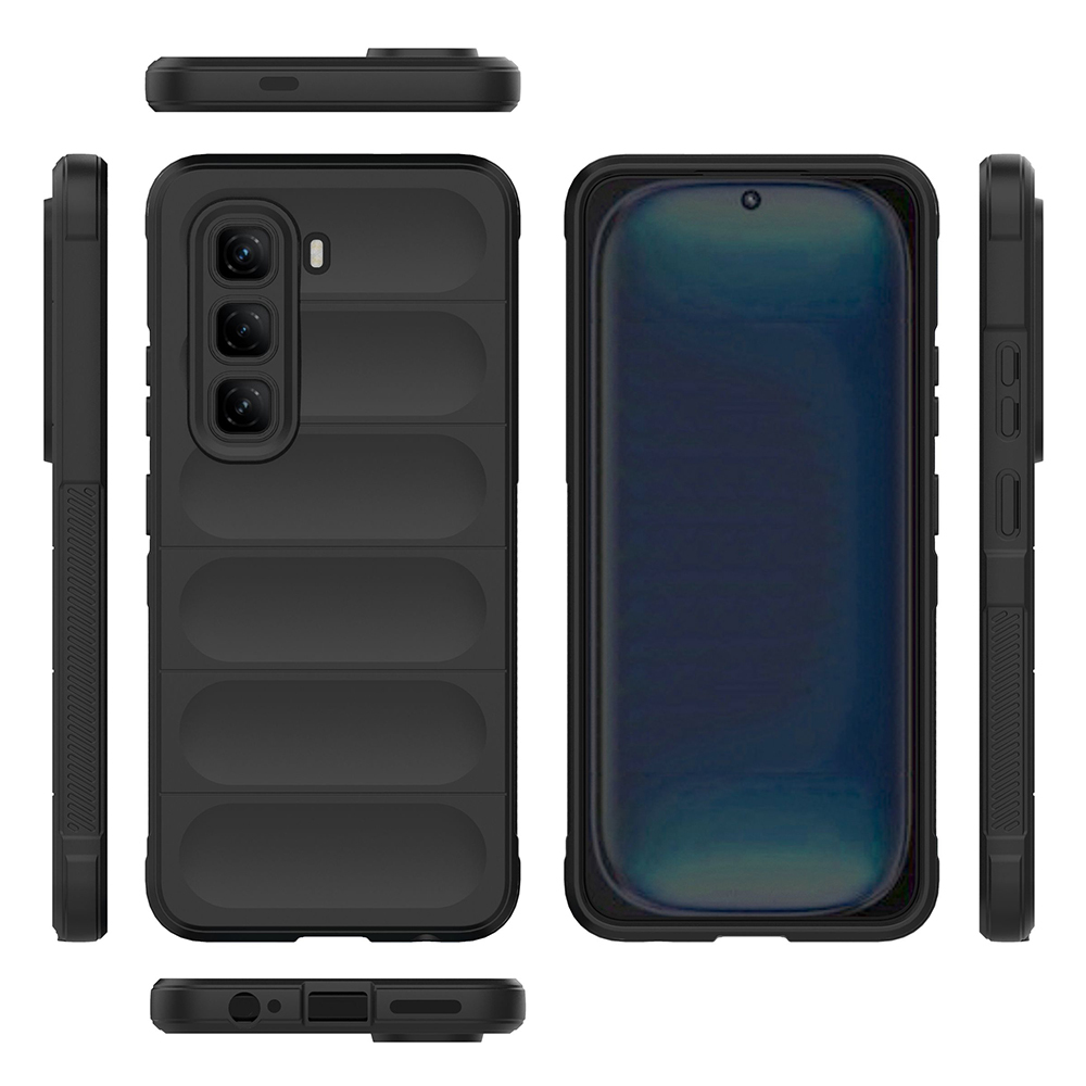 Infinix Hot 50 Pro 4G Uyumlu Kılıf Esnek TPU Oyuklu Arka Yüzey Tasarımlı Zore Etnik Silikon Kapak - 9