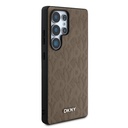 Samsung Galaxy S25 Ultra Uyumlu Kılıf DKNY Orjinal Lisanslı Magnetik PU Deri Grid Pattern Kapak - 10