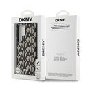 Samsung Galaxy S25 Ultra Uyumlu Kılıf DKNY Orjinal Lisanslı M-safe Şarj Özellikli 3D Yazılı Grid Pattern Kapak - 7