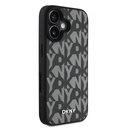 Apple iPhone 16 Uyumlu Kılıf DKNY Orjinal Lisanslı M-safe Şarj Özellikli 3D Yazılı Grid Pattern Kapak - 10