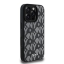 Apple iPhone 16 Pro Max Uyumlu Kılıf DKNY Orjinal Lisanslı M-safe Şarj Özellikli 3D Yazılı Grid Pattern Kapak - 10