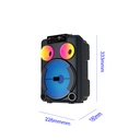 Zore GD-892 Mikrofonlu RGB TWS 8 inç Stereo Bass Kablosuz Karaoke Hoparlör - 2
