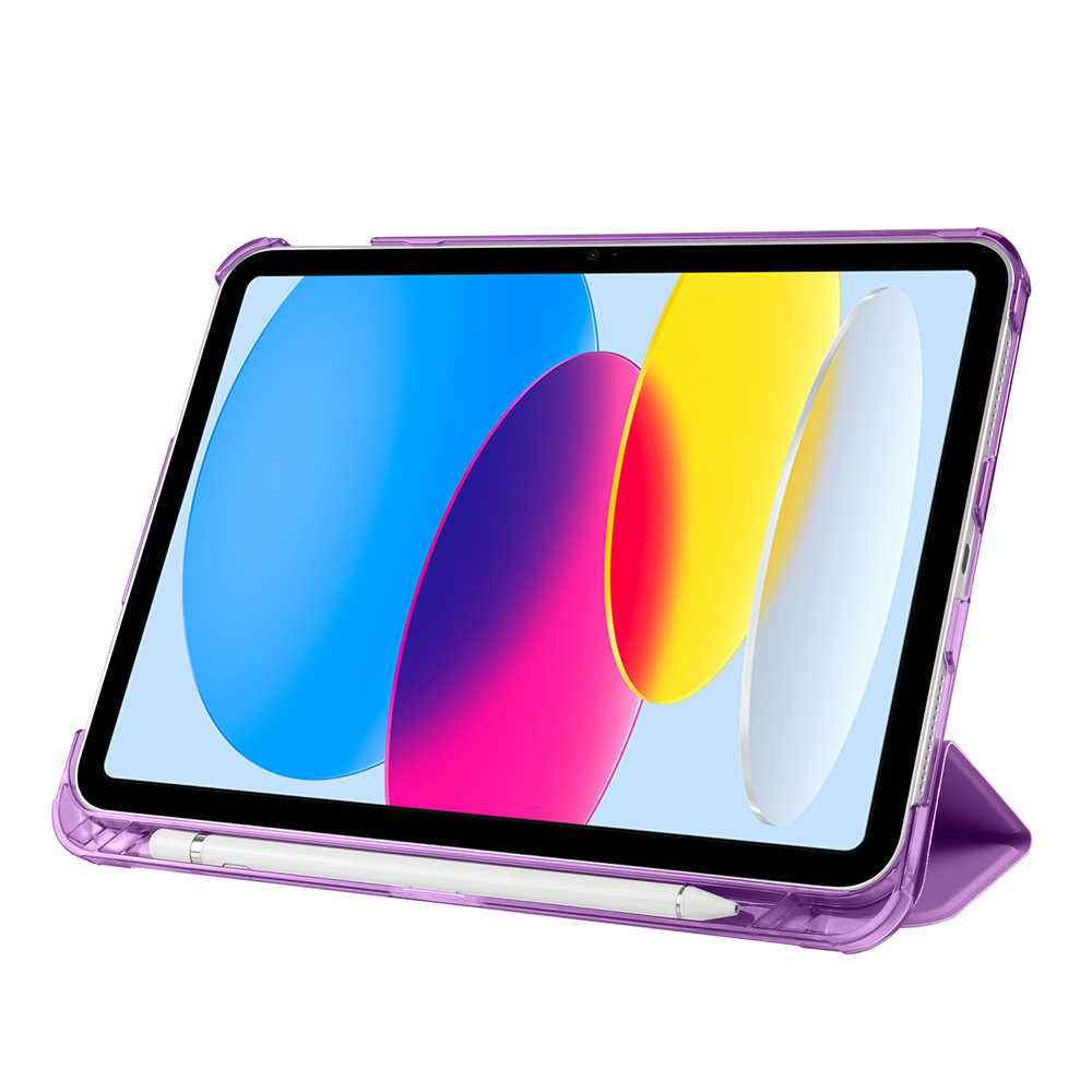 Apple iPad 11.Nesil 2025 Uyumlu Zore Smart Cover Kalem Bölmeli Standlı 1-1 Kılıf - 6