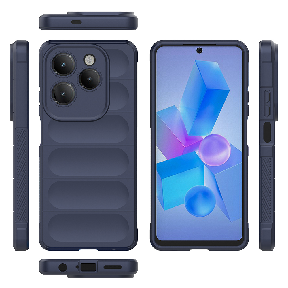Infinix Hot 40 Uyumlu Kılıf Esnek TPU Oyuklu Arka Yüzey Tasarımlı Zore Etnik Silikon Kapak - 15