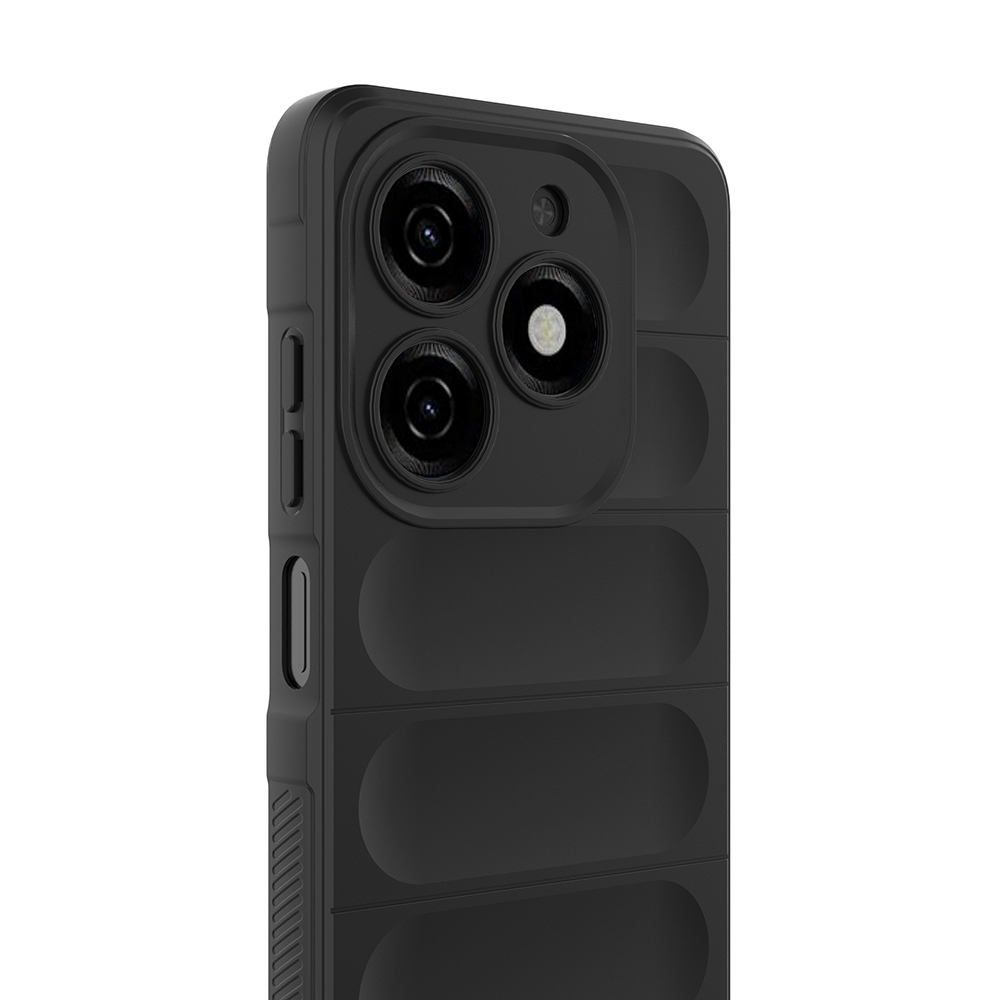 Tecno Spark 20 Uyumlu Kılıf Esnek TPU Oyuklu Arka Yüzey Tasarımlı Zore Etnik Silikon Kapak - 3