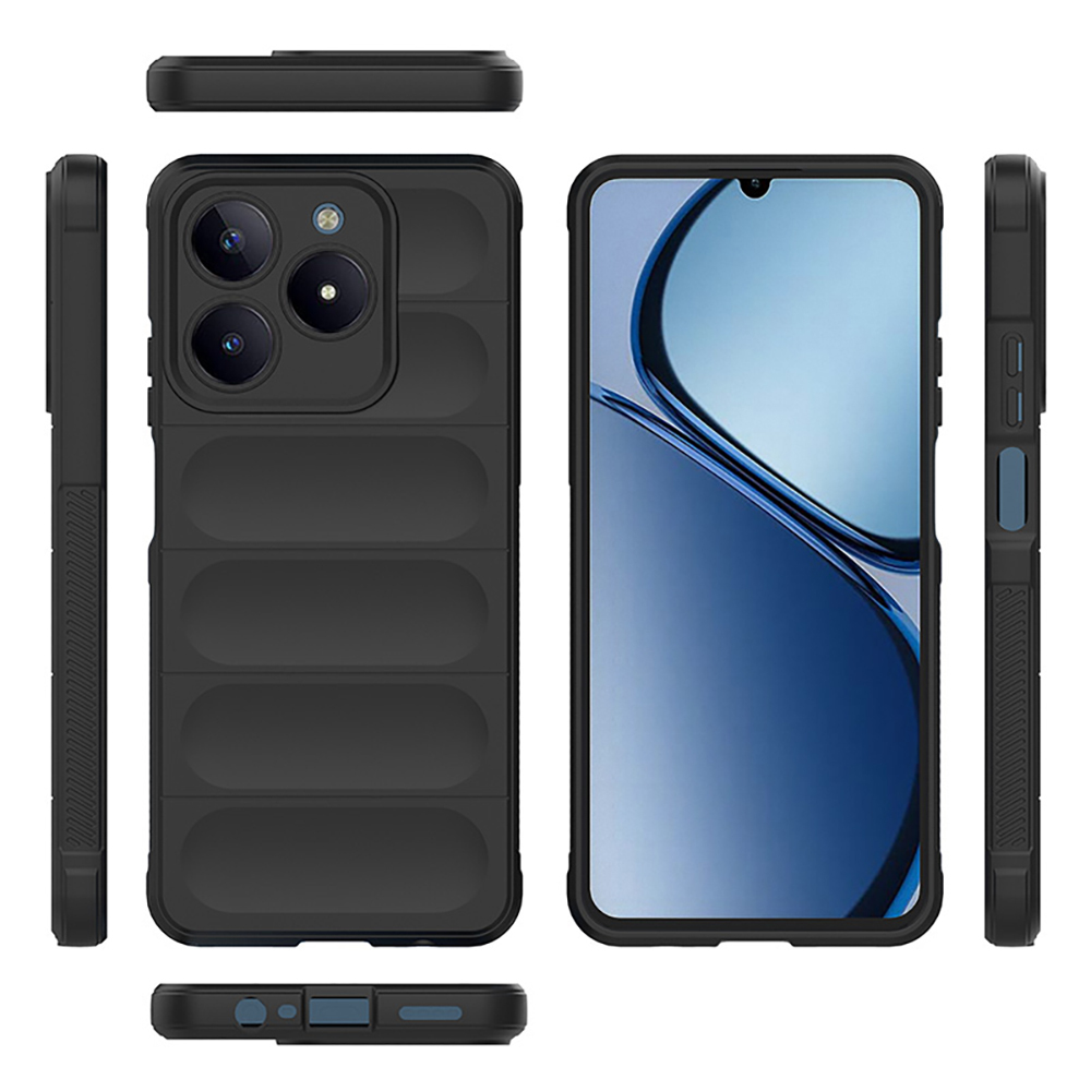 Realme C61 Uyumlu Kılıf Esnek TPU Oyuklu Arka Yüzey Tasarımlı Zore Etnik Silikon Kapak - 1