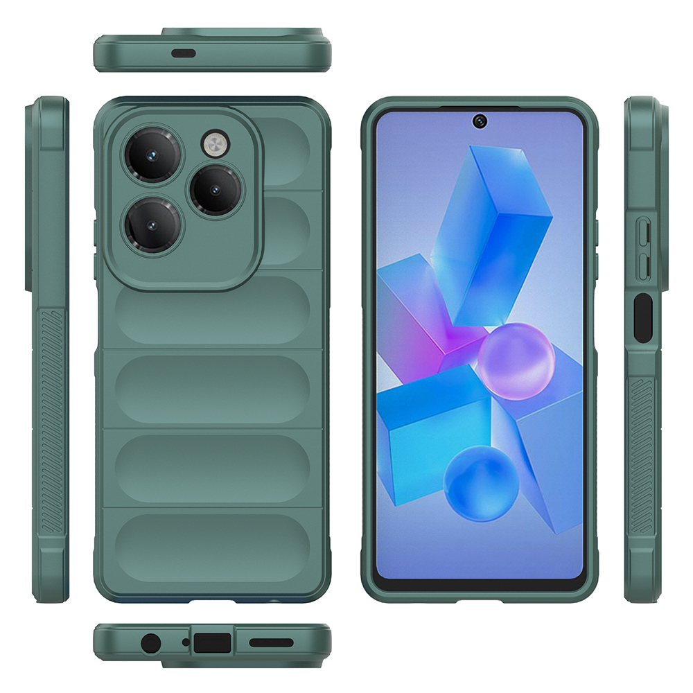 Infinix Hot 40 Pro Uyumlu Kılıf Esnek TPU Oyuklu Arka Yüzey Tasarımlı Zore Etnik Silikon Kapak - 24