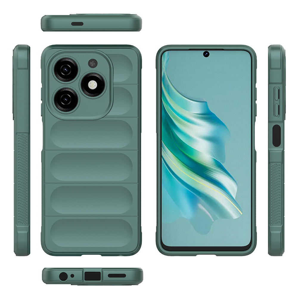 Tecno Spark 20C Uyumlu Kılıf Esnek TPU Oyuklu Arka Yüzey Tasarımlı Zore Etnik Silikon Kapak - 25