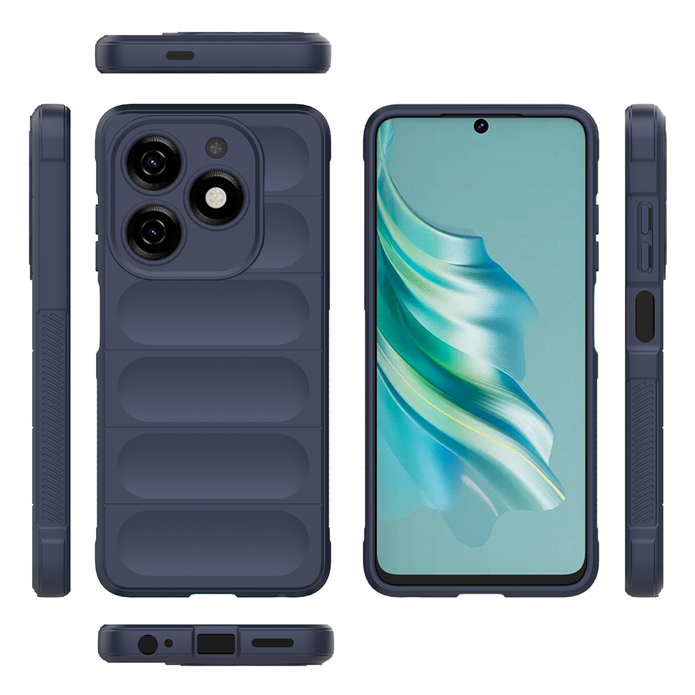 Tecno Spark 20C Uyumlu Kılıf Esnek TPU Oyuklu Arka Yüzey Tasarımlı Zore Etnik Silikon Kapak - 26