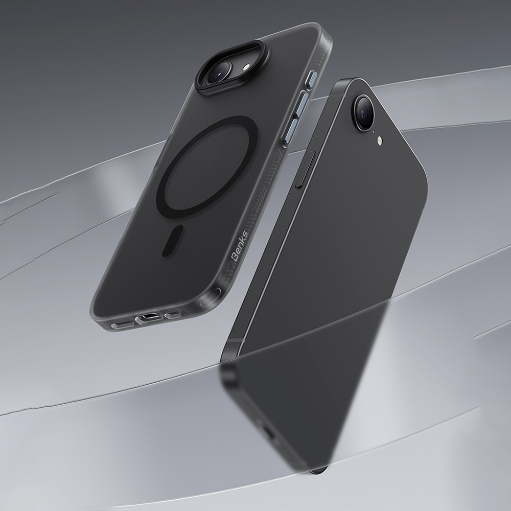 Apple iPhone 16E Uyumlu Kılıf M-safe Şarj Özellikli Benks Lucid Armor Kapak - 4