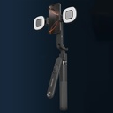 Lenyes LPH108 Canlı Yayın Dolgu Işıklı Kumandalı 360 Derece Dönebilen Selfie Çubuğu ve Tripod - 3