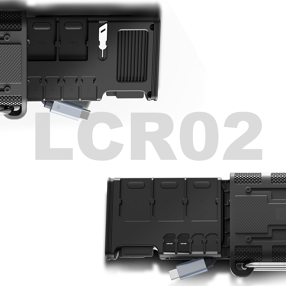 Lenyes LCR02 Type-C Kablolu Su Geçirmez Çoklu Kart Depolama ve Okuyucu Kutusu 10 Gbps - 4