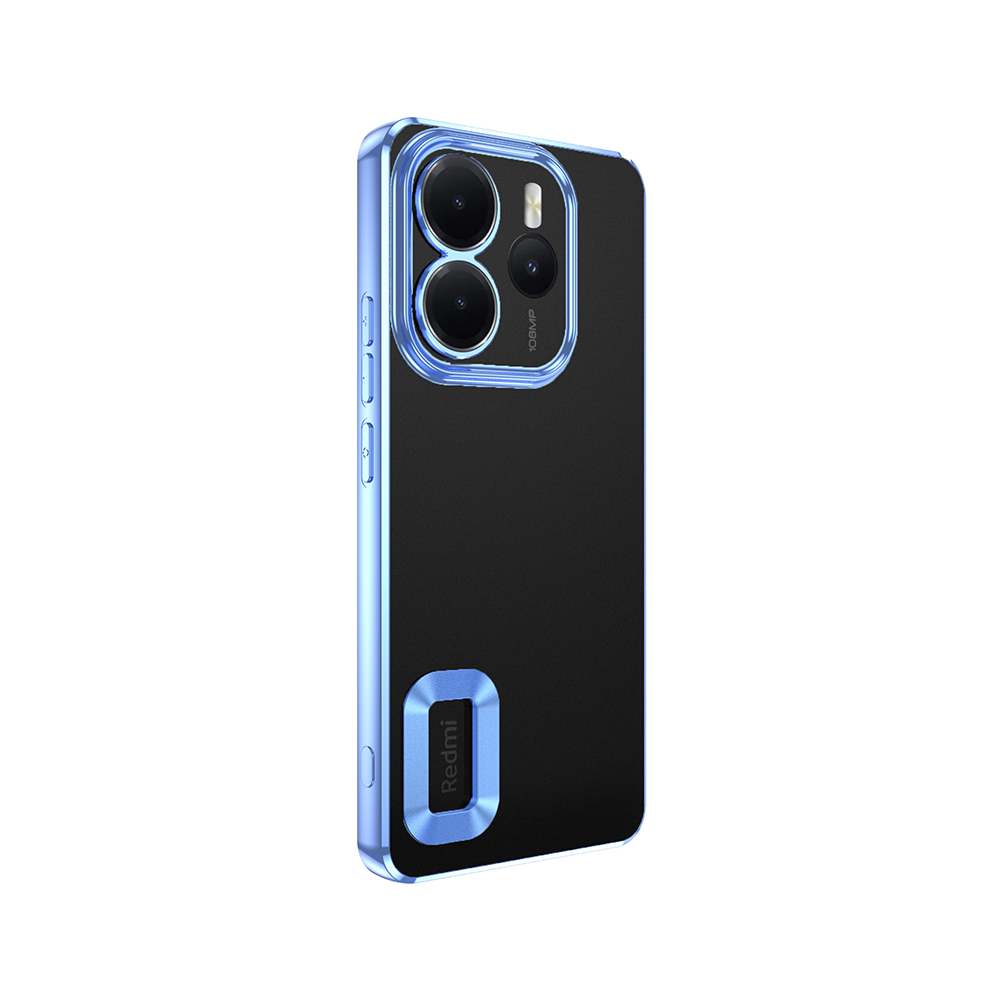 Xiaomi Redmi Note 14 4G Uyumlu Kılıf Kamera Korumalı Logo Gösteren Zore Omega Kapak - 5