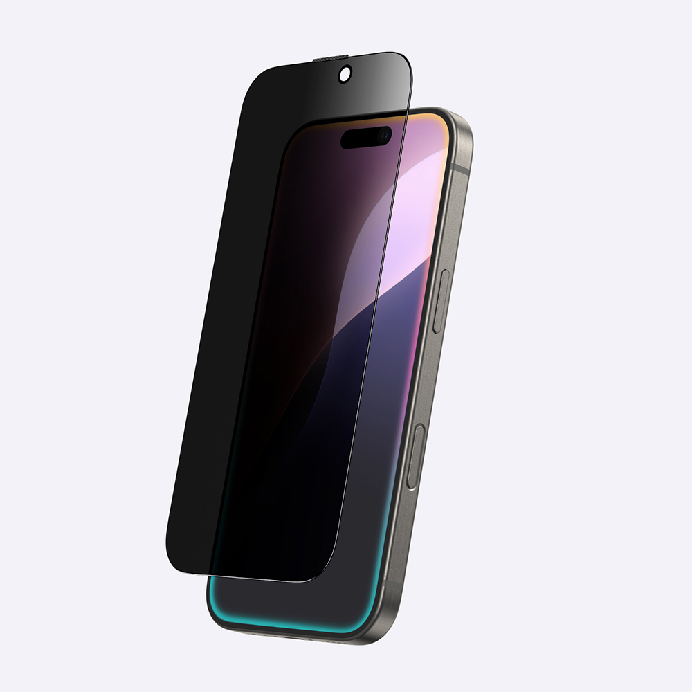 Apple iPhone 16 Uyumlu Amazingthing Titan Privacy Parmak İzi Bırakmayan Temperli Cam Ekran Koruyucu - 3