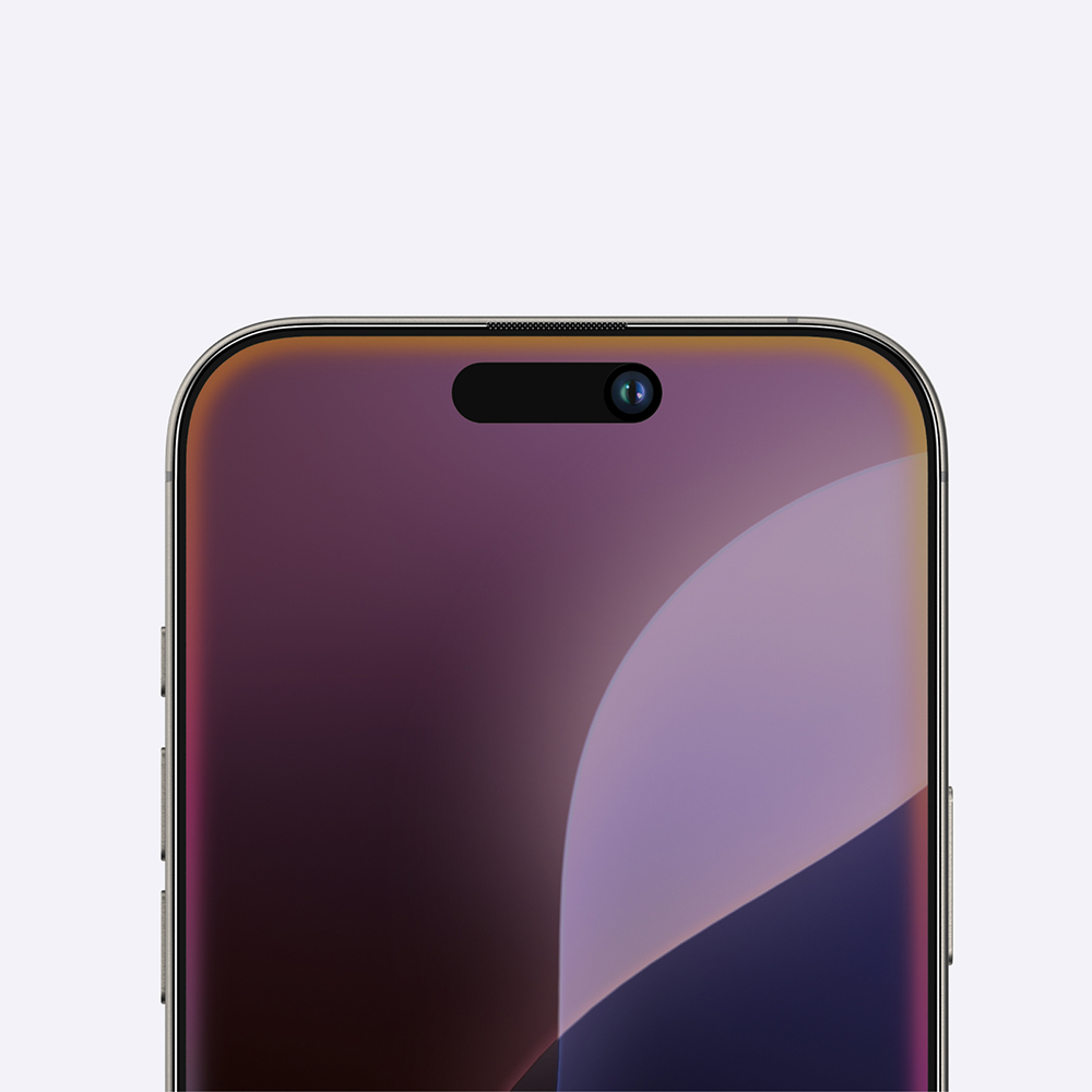 Apple iPhone 16 Uyumlu Amazingthing Titan Privacy Parmak İzi Bırakmayan Temperli Cam Ekran Koruyucu - 5