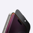 Apple iPhone 16 Uyumlu Amazingthing Titan Privacy Parmak İzi Bırakmayan Temperli Cam Ekran Koruyucu - 11
