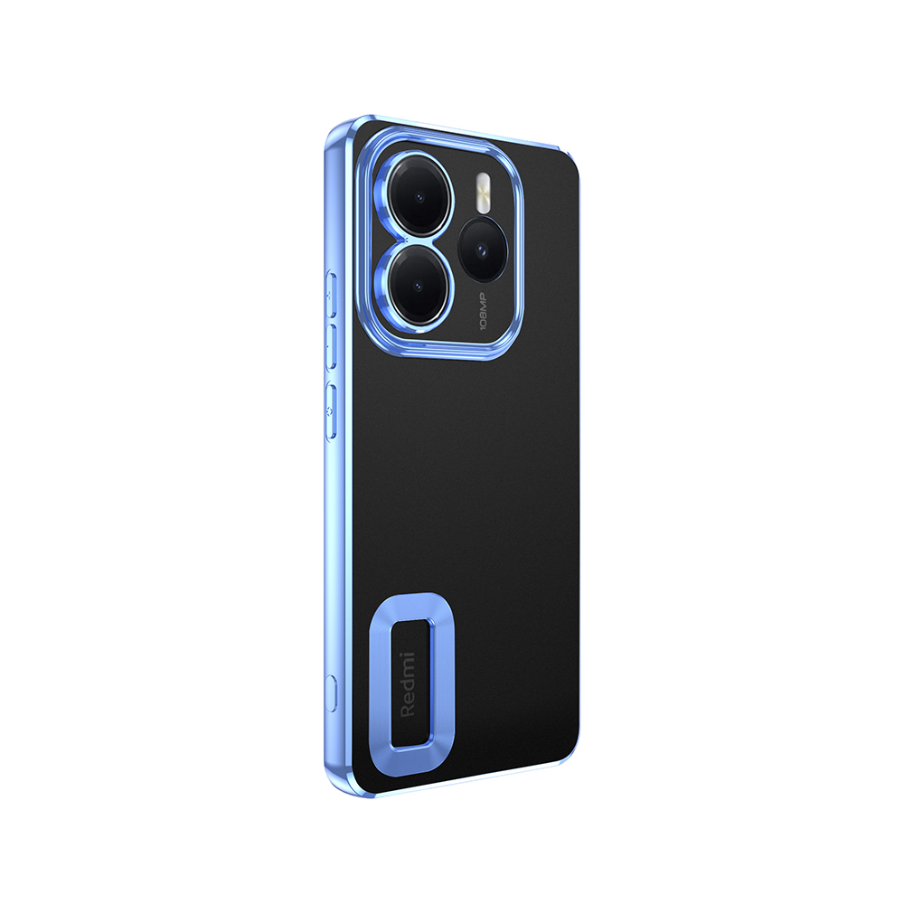 Xiaomi Redmi Note 14 5G Uyumlu Kılıf Kamera Korumalı Logo Gösteren Zore Omega Kapak - 5