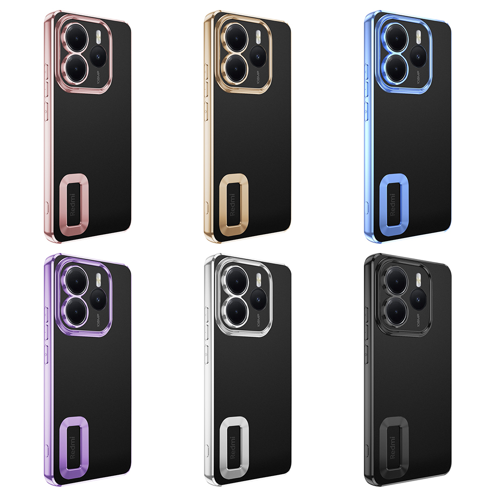 Xiaomi Redmi Note 14 5G Uyumlu Kılıf Kamera Korumalı Logo Gösteren Zore Omega Kapak - 13