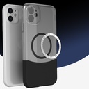 Apple iPhone 11 Uyumlu Kılıf M-Safe Şarj Özellikli Mıknatıslı Zore Duble Kapak - 2