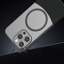 Apple iPhone 15 Pro Uyumlu Kılıf M-Safe Şarj Özellikli Mıknatıslı Zore Duble Kapak - 3