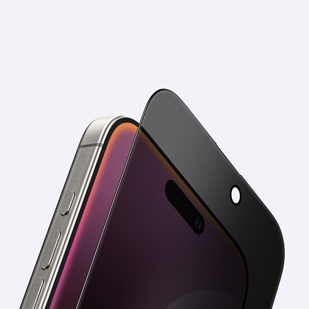 Apple iPhone 16 Pro Max Uyumlu Amazingthing Radix Privacy Parmak İzi Bırakmayan Temperli Cam Ekran Koruyucu - 10