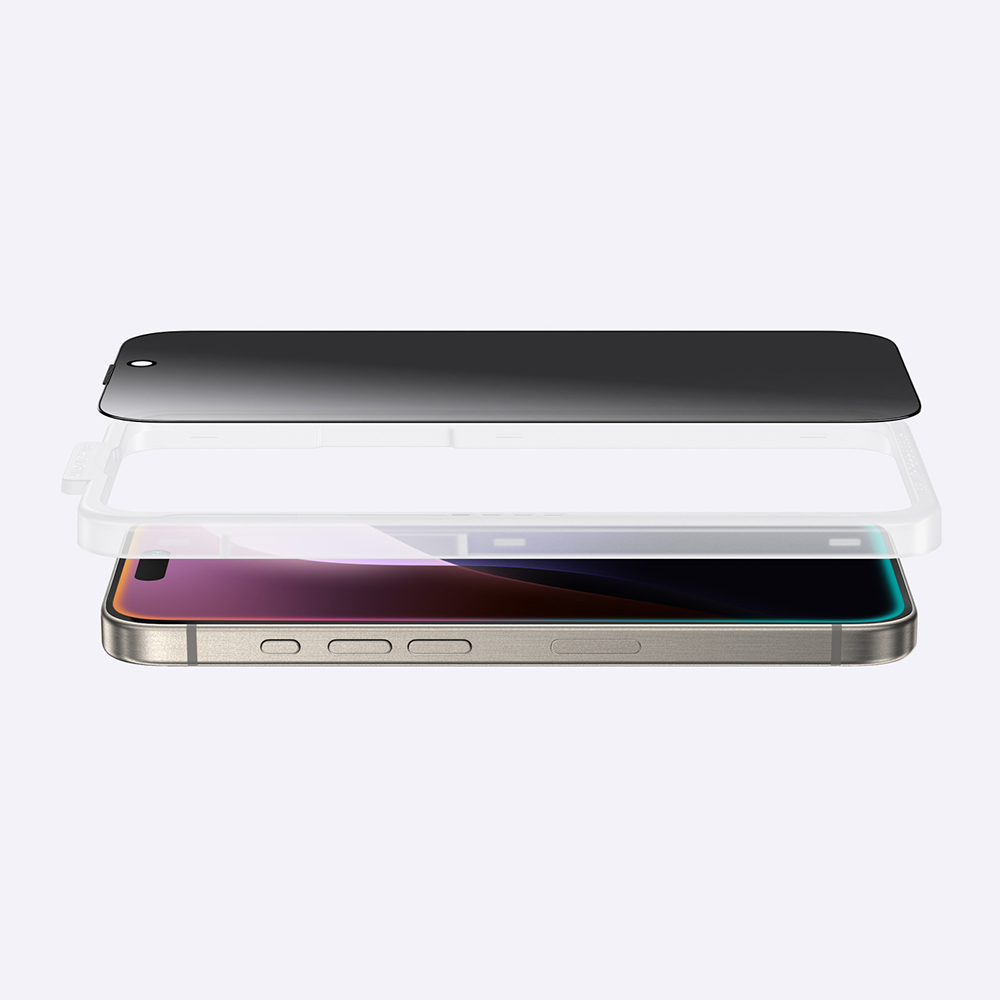 Apple iPhone 16 Pro Uyumlu Amazingthing Titan Privacy Parmak İzi Bırakmayan Temperli Cam Ekran Koruyucu - 8