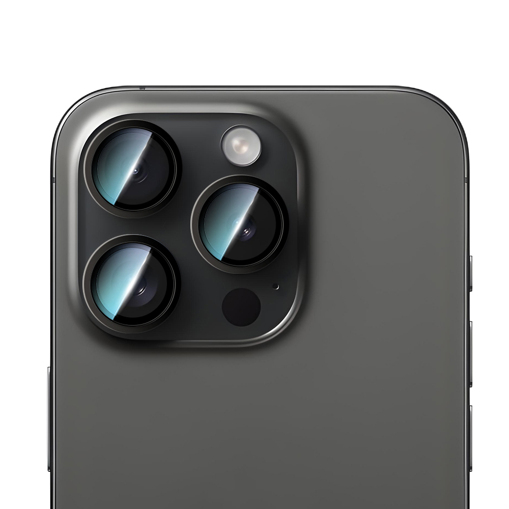 Apple iPhone 14 Pro Uyumlu CaseWorld Alloy Serisi Oleofobik Anti Reflective Kamera Lens Koruyucu - 1