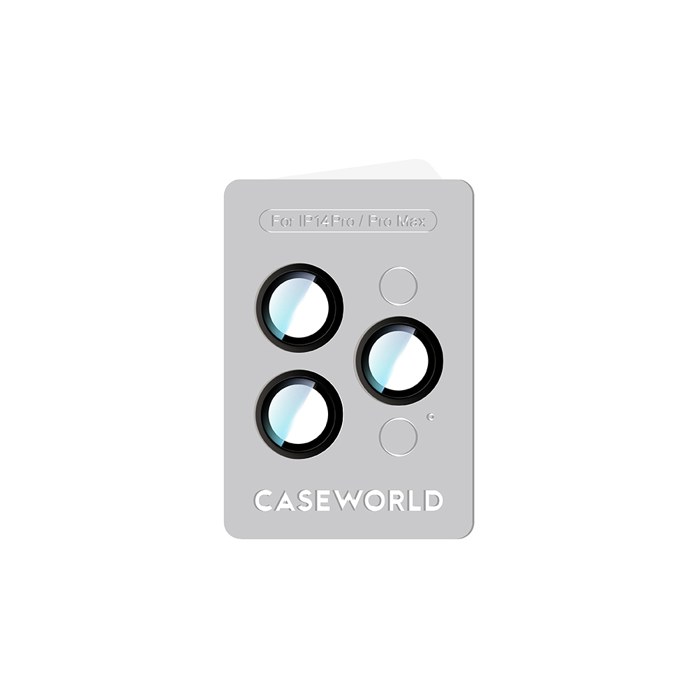 Apple iPhone 14 Pro Uyumlu CaseWorld Alloy Serisi Oleofobik Anti Reflective Kamera Lens Koruyucu - 3