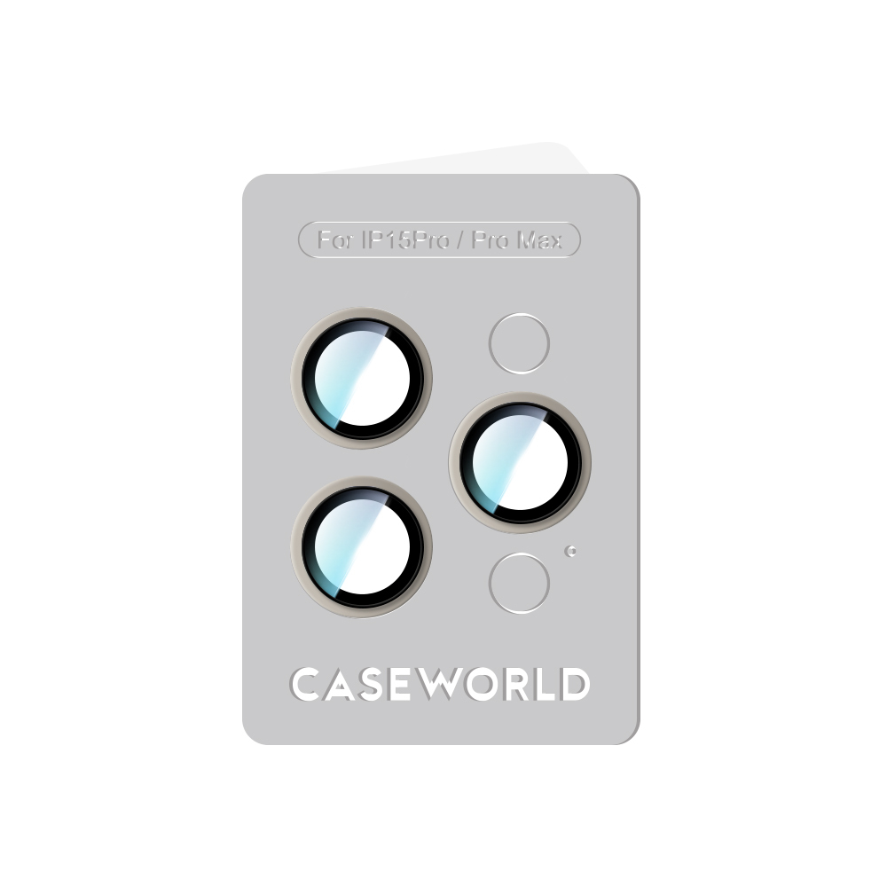 Apple iPhone 15 Pro Max Uyumlu CaseWorld Alloy Serisi Oleofobik Anti Reflective Kamera Lens Koruyucu - 3
