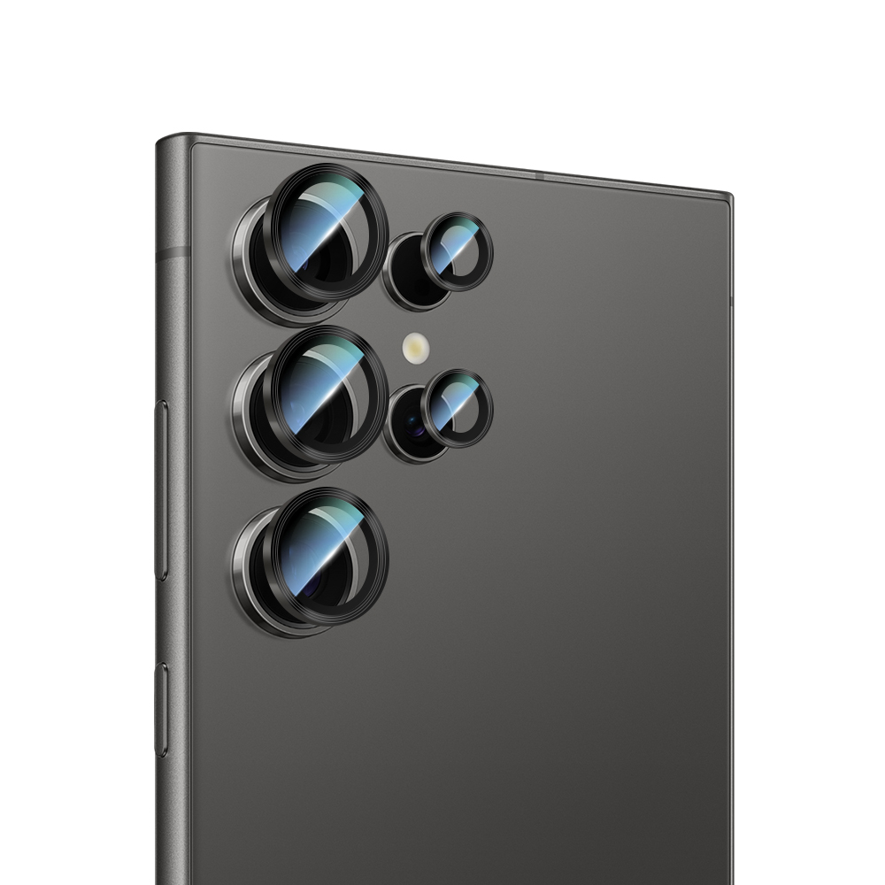 Samsung Galaxy S24 Ultra Uyumlu CaseWorld Alloy Serisi Oleofobik Anti Reflective Kamera Lens Koruyucu - 1