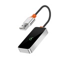 Wiwu Wi-CP002 CarPlay Dijital LED Göstergeli Kablosuz Ses Alıcı USB Girişli Bluetooth Adaptör - 1