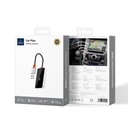 Wiwu Wi-CP002 CarPlay Dijital LED Göstergeli Kablosuz Ses Alıcı USB Girişli Bluetooth Adaptör - 6