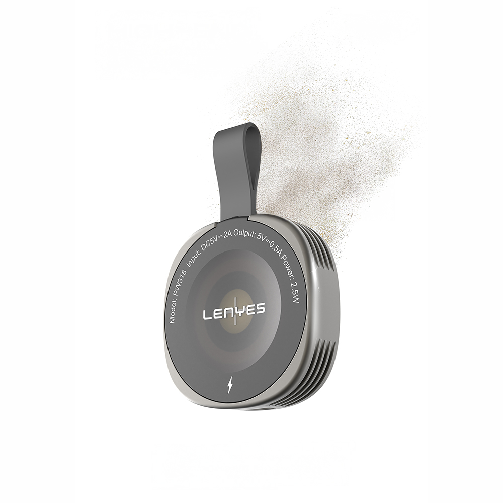 Lenyes PW316 Akıllı Saat Mini Wireless Magnetik Şarj Aleti 2.5W - 1