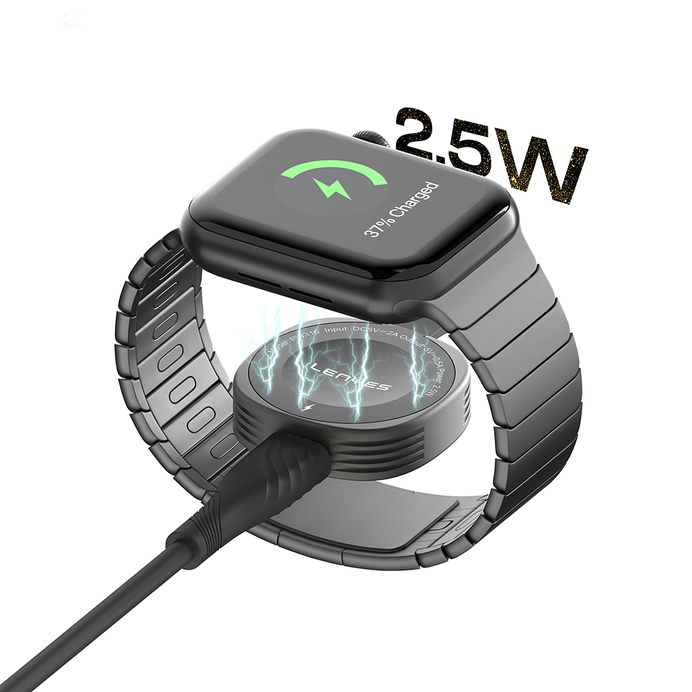 Lenyes PW316 Akıllı Saat Mini Wireless Magnetik Şarj Aleti 2.5W - 3