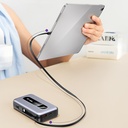 Lenyes PX1002D Dijital LED Göstergeli Teleskopik Type-C ve Lightning Kablolu Powerbank 35W 10.000mAh - 7